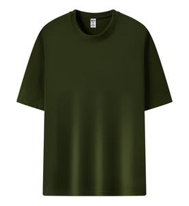 Heavyweight 240 Gsm Ropa de hombre gráfica de gran tamaño en blanco Camiseta de gran tamaño personalizada Lisa Camiseta de gran tamaño para hombre - Product Image 5