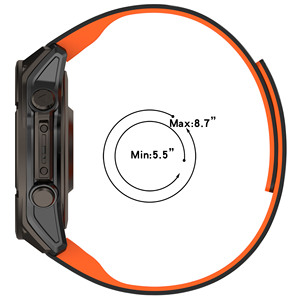 Forwelleny 20 22 26mm moda árbol-patrón suave silicona magnética correa de <span class=keywords><strong>reloj</strong></span> para <span class=keywords><strong>Gamin</strong></span> Series Fenix5 6X 7 8 Pro Accesorios - Product Image 3