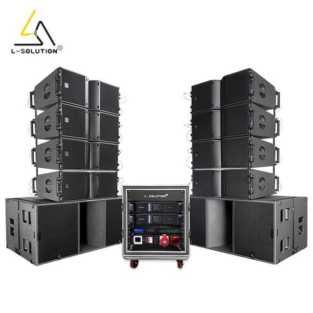 Large-Scale Performance Line Array System: K210 Dual 10-inch Line Array & KS28 Dual 18-inch Subwoofer  Stage Sound System