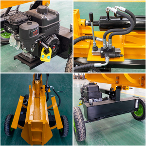 Trung Quốc Đường Sắt 15/25/35/45ton thủy lực gỗ Splitter làm bằng thép carbon cao và động cơ xăng có thể chia gỗ theo chiều ngang - Product Image 5