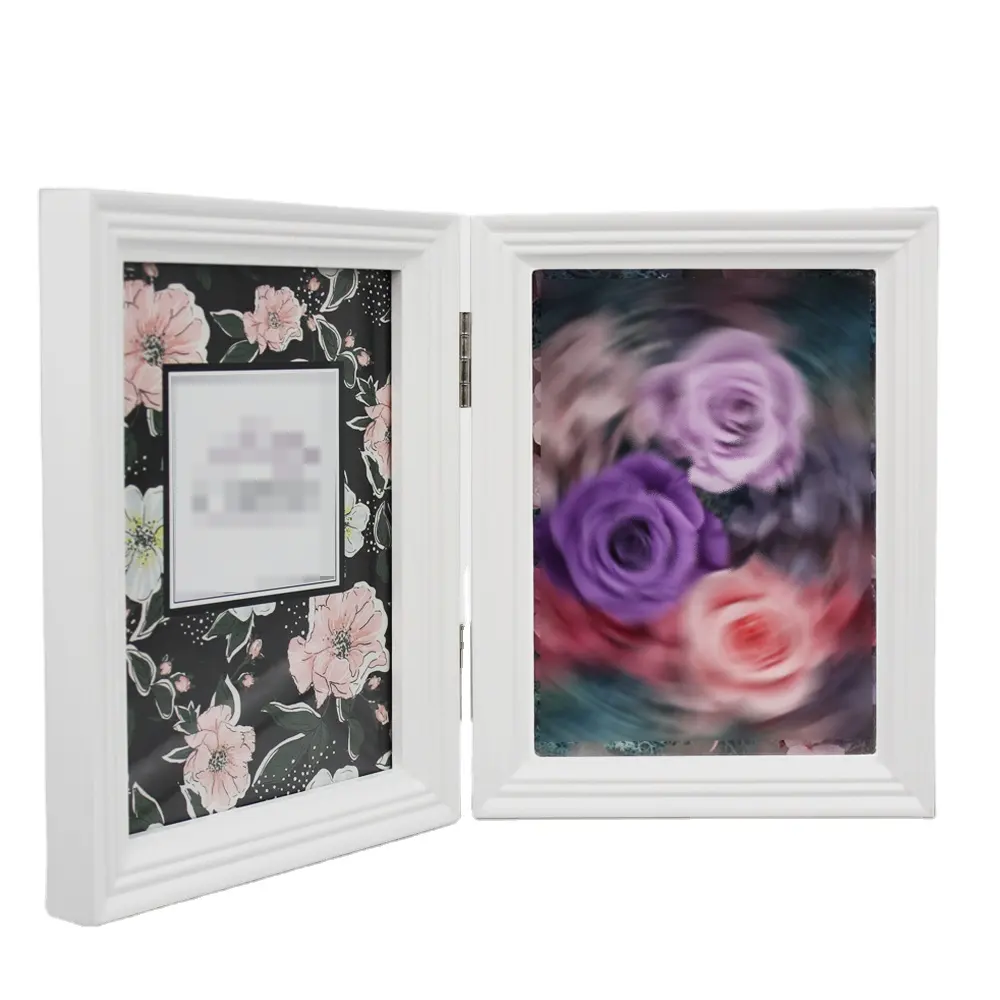 Shadow Box Frame With Flowers Front Opening Preserved Flower Photo Frame Valentine's Day Gift Forever Flowers Shadow Box