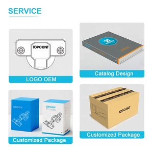 Topcent 2D tự động tự đóng tủ bản lề hai chiều sắt thép cán nguội bản lề cho tủ bếp và tủ quần áo - Product Image 3