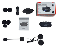 Casque de moto C65, système de communication par interphone pour groupe de 8 personnes