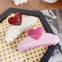 Bai Feiya grande pince à cheveux 5cm en plastique queue de cheval requin pince à la mode chignon accessoires pour femmes en gros pour le printemps doux