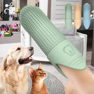 Cepillo de Dientes de Silicona de Grado Alimenticio para Mascotas, Cepillo Dental de Goma Suave para Perros y Gatos, Se Adapta a la Mayoría de los Dedos - Product Image 1