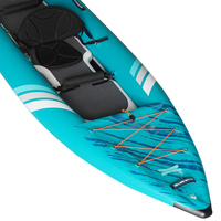 Kayak gonflable pliable pour adultes, avec chambre à air en PVC haute résistance et revêtement extérieur en nylon, idéal pour les excursions et la pêche sur les rivières