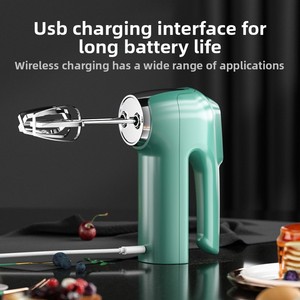 Batteur à œufs électrique OEM ODM, 3 vitesses, rechargeable par USB, mélangeur portatif, logo personnalisé, <span class=keywords><strong>prix</strong></span> d'usine en gros - Product Image 4