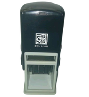 Machine à tamponner automatique compacte carrée en plastique ABS, taille d'impression 30 x 30 mm, tampon encreur personnalisé pour bureau, sceau d'encre RECEPTE