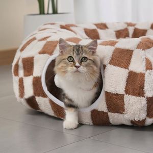 Circular Tunnel Cat <b>Bed</b> <b>Cave</b> S-shaped Design Fashion Modern Cartoon Style Removable Washable Soft Eco-Friendly Polyester - Product Image 2