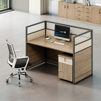 High Quality Modern Royal MDF Modular Office Desks 1.5m Wooden Partitions for Workshops Schools Quality Wooden Office Furniture