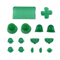 Kit de boutons de couleur unie, pièces de rechange pour manette PS4 JDS-040, manette de jeu en plastique, pièces de rechange abondantes, 15 pièces/ensemble