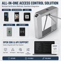 Tourniquet trépied anti-écrêtage en acier inoxydable 304 avec QR RFID et certification CE