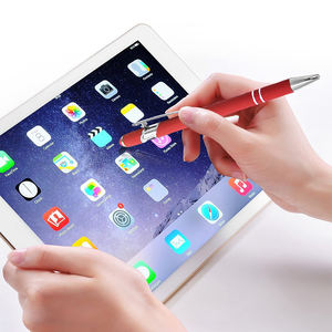 Pulpen Kustom Grosir Soft Touch Stylus Hadiah Promosi Iklan Personalisasi DIY Logo Anda Pulpen Promosi Bisnis Logam - Product Image 2