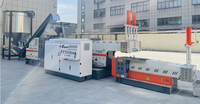 Machine de granulateur de granulation de plastique personnalisée vis unique de faible puissance 100 à 1100 kg/H pour le recyclage de HDPE PP