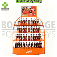 Support d'affichage de bouteilles de bière, de vin et d'eau en bois écologique personnalisé pour le commerce de détail, support autoportant facile à assembler