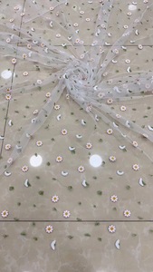 Nuova piccola Daisy in pizzo Tulle tessuto a conchiglia crisantemo ricamato per abbigliamento per bambini - Product Image 5