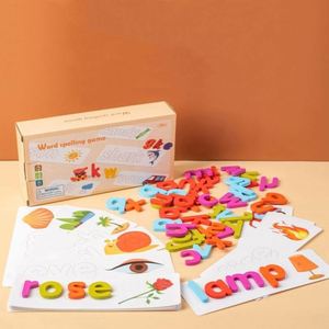 Regalos de Cumpleaños y Festividades, Juego de Construcción de Palabras CVC con Tarjetas del Alfabeto para Niños, Juguetes de Actividades de Aprendizaje Preescolar - Product Image 2