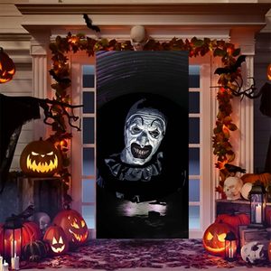 Bannière suspendue Halloween Crâne de <span class=keywords><strong>pirate</strong></span> et os croisés, « Attention au <span class=keywords><strong>pirate</strong></span> », pour porte d'entrée, décoration intérieure et extérieure, personnalisable - Product Image 4