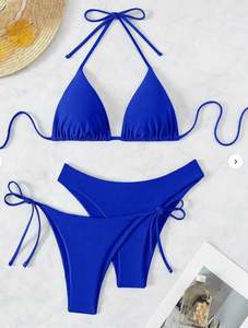 Classique trois pièces Bikini <span class=keywords><strong>maillot</strong></span> <span class=keywords><strong>de</strong></span> <span class=keywords><strong>bain</strong></span> femmes couleur unie Sexy ton unique serré dos nu <span class=keywords><strong>maillot</strong></span> <span class=keywords><strong>de</strong></span> <span class=keywords><strong>bain</strong></span> fendu <span class=keywords><strong>maillot</strong></span> <span class=keywords><strong>de</strong></span> <span class=keywords><strong>bain</strong></span> - Product Image 3