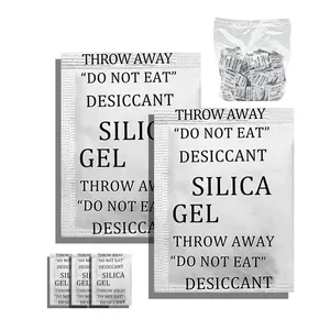 खाद्य ग्रेड सिलिका जेल desiccat 1g समग्र पेपर कस्टम पैकेजिंग गर्मी सीलिंग बारकोड नमी अवशोषण 30% निर्माता