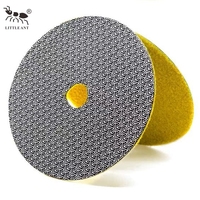 LITTLE ANT Tampon de polissage diamant électrolytique 100mm 4 pouces personnalisé OEM pris en charge pour marbre granit pierre sol béton