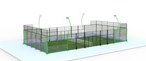 LDK 2024 China Compra profesional Cancha de pádel al aire libre Fabricante Cancha De Padel Pistas de pádel con marco grande de a - Product Image 6