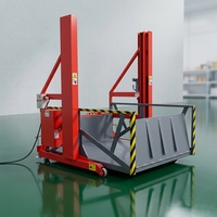 Rampe de chargement hydraulique avec plateforme mobile en acier pour les opérations de chargement de conteneurs de camions