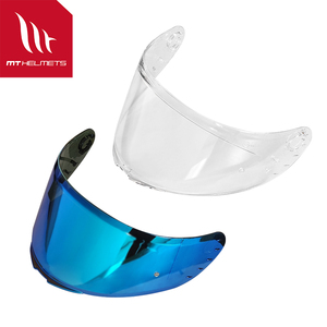 Visera de Repuesto para Casco MT RAPIDE V-14, Material PC, Protección para la Cabeza, TALLA ÚNICA, TRANSPARENTE, REVO AZUL - Product Image 1