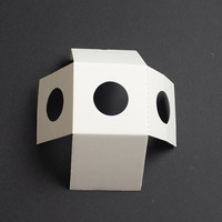 Boîte intérieure en papier kraft blanc à 3 couches E Flute 150g avec des rainures visibles en papier ondulé