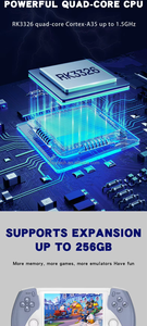 Consola de Videojuegos Portátil Z Project <span class=keywords><strong>X</strong></span> Pro con Batería de 3200 mAh, Pantalla IPS de 4.3 Pulgadas, Juegos 3D y Wi-Fi, Ideal para Regalo - Product Image 2