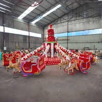 Manèges de fête foraine, équipement de parc d'attractions, carrousel rotatif, avion à commande automatique de Noël à vendre