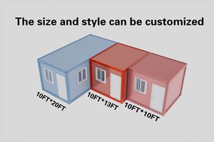 Maisons modulaires préfabriquées en conteneurs ondulés personnalisables utilisées pour les espaces commerciaux extérieurs. - Product Image 6