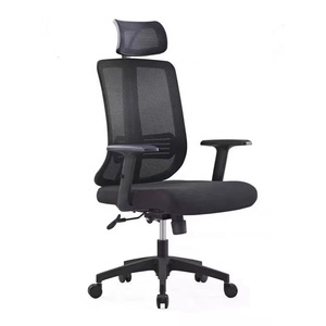 Ergonomisch Gestroomlijnd Met Nekkussen Wit Zwart Verwijderbare Bureaustoel - Product Image 1