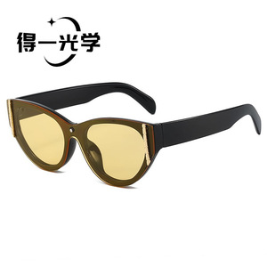 Cat Eye <b>Sunglasses</b> Black PC Frame UV400 Protection Unisex - Product Image 5
