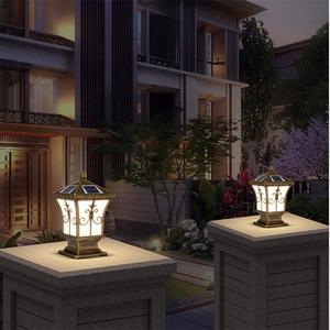 Lampadaire solaire extérieur LED E27 IP65 en alliage d'aluminium pour clôture, portail et poteaux - Product Image 3