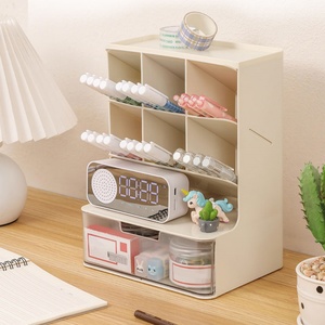 Multifunctional Cosmetic Storage <b>Box</b> Desktop Office Pen Holder <b>Makeup</b> Organizer with Drawers - Product Image 1