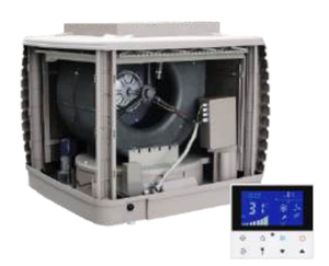 Refroidisseur d'air par évaporation d'eau de moteur centrifuge de haute qualité pour les garages domestiques voitures et moteur sans balais à courant continu à usage extérieur - Product Image 1
