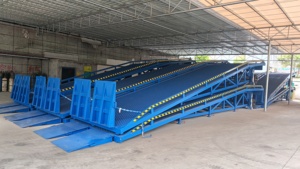 스틸 10 톤 컨테이너 램프 경사 리프트 지게차 도크 레벨러 적재 램프 - Product Image 6