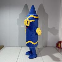 Costume de mascotte gonflable géant en forme de crayon de 2,6 m, MOQ 1 pièce, pour la Semaine du Livre, les défilés, les événements scolaires