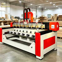 Precio de Fábrica, Router CNC para Madera 2015-8, Máquina de Tallado 3D con Eje Rotatorio, Sistema de Control NC Studio
