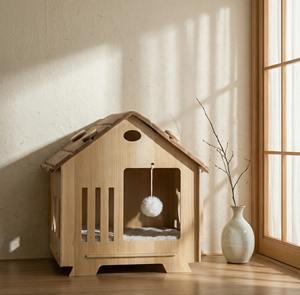 Moderne Luxe Multifunctionele Beige Eenvoudig te Installeren Duurzame Kattenboom voor Elk Seizoen - Product Image 5