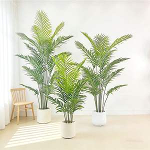 Plantes artificielles en plastique, palmier <span class=keywords><strong>Areca</strong></span> artificiel en pot, pour l'intérieur et l'extérieur, décoration de la maison, du bureau et du jardin, sans <span class=keywords><strong>entretien</strong></span> - Product Image 1