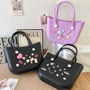 Fashionable Colorful EVA Tote <b>Bags</b> Large Capacity Travel Beach <b>Bag</b> Girls Waterproof Handbag - Product Image 2