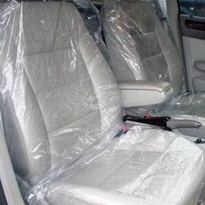 حجم مخصص غطاء فرامل اليد الواقي عالمي بي البلاستيك الشفاف 5 في 1 مجموعة أغطية مقاعد السيارة التي يمكن التخلص منها - Product Image 2