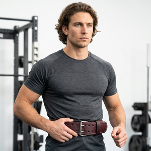 High Quality Durable Cowhide Fitness Power Leather Weightlifting Belt Customized Color Gym Body Building Training Non-Slip - Product Image 1