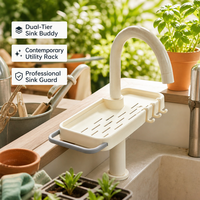 Organisateur de rangement multifonctionnel pour robinet, accessoire de cuisine pour évier, gain de place