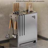 Organisateur de couverts mural en acier inoxydable finition laquée support de service pour baguettes couteaux couteaux étendoir pour couverts