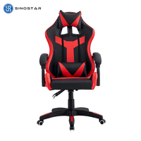 Nouvelle Arrivée Chaise de Bureau Ergonomique Exécutive Gaming en Cuir PU, Pivotante en Acier Inoxydable, Fauteuil de Gaming et de Relaxation pour Ordinateur, Extensible
