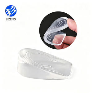 Lizeng marque hauteur augmenter ascenseur demi-semelle intérieure <span class=keywords><strong>pour</strong></span> hommes femmes plus grand <span class=keywords><strong>antidérapant</strong></span> talon ascenseur plus grand hauteur augmenter Gel talon coussinets - Product Image 2