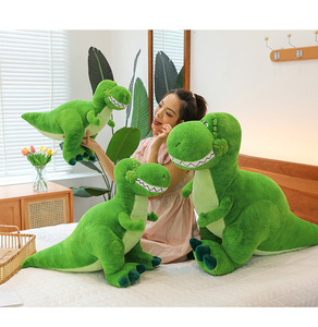 Tyrannosaurus Rex Soft Plush <b>Large</b> Dinosaur <b>Pillow</b> Embroidered Children's Toy Stuffed Doll Creative Custom Soft Cute Dolls Toys - Product Image 2
